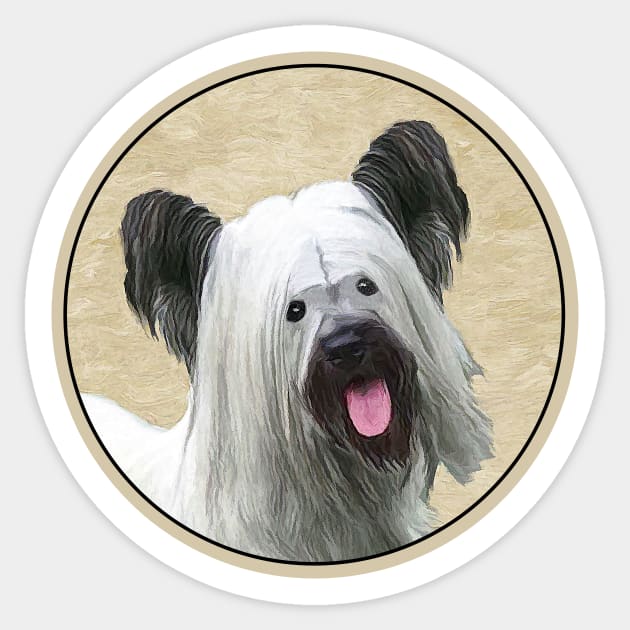 Skye Terrier Sticker by Alpen Designs